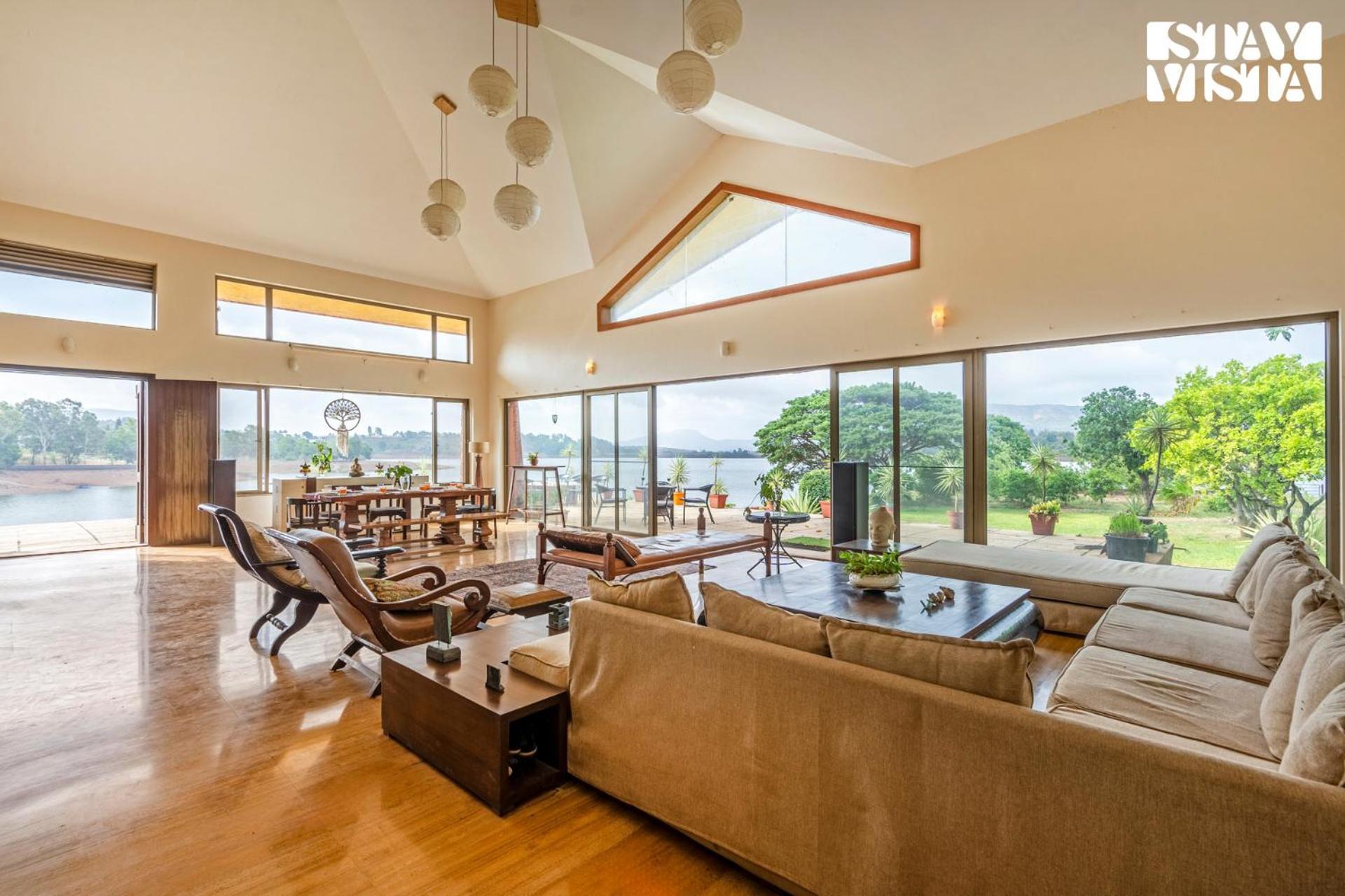 Stayvista At Three Shores With Lake View & Alfresco Dining Khamshet Ngoại thất bức ảnh